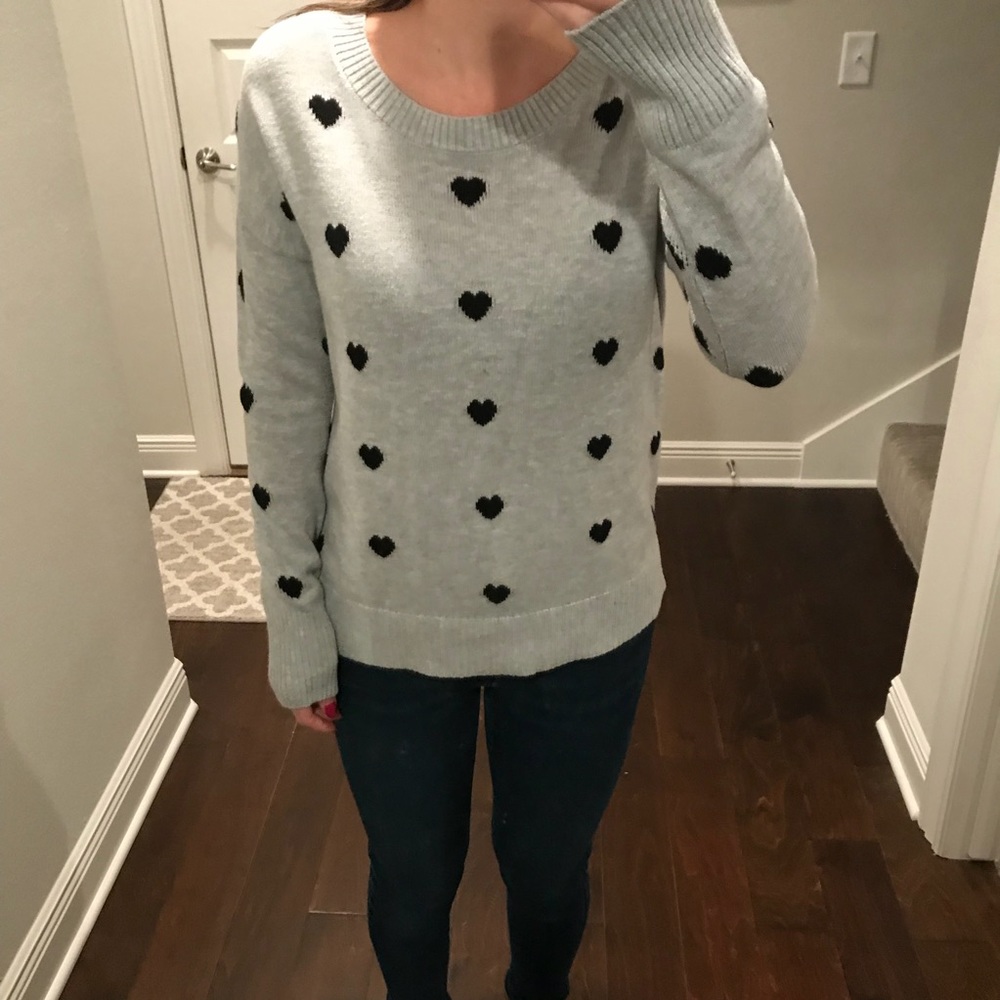 GAP Black Heart Sweater